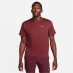 Мужская футболка с коротким рукавом Nike DriFit Miler Running Top Mens Maroon