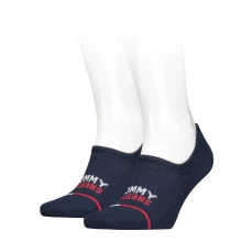 Женские колготки Tommy Hilfiger 2 Pack Logo Footie Socks