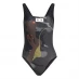 Закрытый купальник adidas Thebe Magugu Swimsuit Womens Carbon/Black