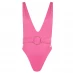Закрытый купальник Tommy Hilfiger THB Side Tie Bik Lgo Ld43 Botanical Pink