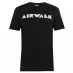 Airwalk Logo Short Sleeve T Shirt Mens Black
