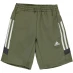 adidas Tri-Coloured Shorts Junior Boys Khaki/Wht/DGrey
