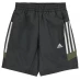adidas Tri-Coloured Shorts Junior Boys DGrey/Wht/Khaki