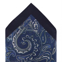 Haines and Bonner Paisley Pocket Square