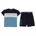 Firetrap Short Sleeve T-Shirt Set Infant Boys Blue C/Block