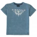 Firetrap Acid Wash T Shirt Junior Boys Blue Wash