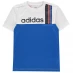Детская футболка adidas Stripe T-Shirt Junior Boys Wht/Blu/Nvy/Red