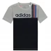 Детская футболка adidas Stripe T-Shirt Junior Boys Grey/Nvy/Blu/Re
