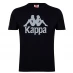 Детская футболка Kappa Authentic Logo T Shirt Mens Black 005