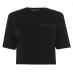 Calvin Klein Performance Cropped Short Sleeve T Shirt 007 CK Black