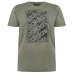 Мужская футболка с коротким рукавом adidas Linear Repeat Men's T-shirt Khaki/Blk/Grey