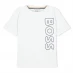 Мужской пиджак Boss Large Logo T-shirt White 10P
