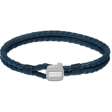 Женский кошелек Boss Gents BOSS Seal Blue Leather Bracelet