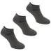 Everlast 3 Pack Trainer Socks Mens Grey