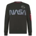 Мужской свитер Alpha Industries NASA Reflective Crew Sweatshirt Dark Olive 142