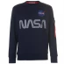 Мужской свитер Alpha Industries NASA Reflective Crew Sweatshirt Rep Blue