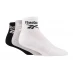Мужские шорты Reebok 3 Pair Ankle Sports Socks White/Grey/Black