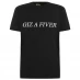 Мужская футболка с коротким рукавом Slazenger Banger T Shirt Adults Black GizFivr