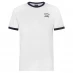 Мужская футболка с коротким рукавом Paul And Shark Crew Ringer Logo T Shirt White