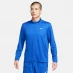 Мужская футболка с длинным рукавом Nike Half Zip Core Long Sleeve Running Top Mens Game Royal
