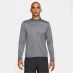 Мужская футболка с длинным рукавом Nike Half Zip Core Long Sleeve Running Top Mens Smoke Grey