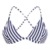 Лиф от купальника Jack Wills Ambrase Triangle Bikini Top Pink Navy Strip