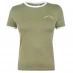 Женская футболка Jack Wills Trinkey Ringer T-Shirt Green
