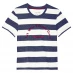 Мужская футболка с коротким рукавом Jack Wills Peckson Graphic Stripe T Shirt Navy