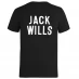Мужская футболка с коротким рукавом Jack Wills Waybridge Graphic Logo T-Shirt Black