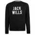 Мужская футболка с длинным рукавом Jack Wills Walker Graphic Logo Sweatshirt Black
