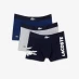 Шкарпетки Lacoste 3 Pack Boxer Shorts Blk/Gry/BluBCK