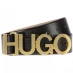 HUGO Logo Belt Black/Gold 001