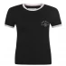 Жіноча футболка Jack Wills Trinkey Ringer T-Shirt Black