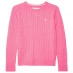 Женский свитер Jack Wills Tinsbury Merino Wool Blend Cable Knitted Jumper Pink