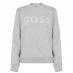 Женское платье Boss Diamante Logo Sweatshirt Silver 048