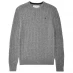 Мужской свитер Jack Wills Marlow Merino Wool Blend Cable Knitted Jumper Grey