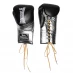 Lonsdale L60 Lace Leather Fight Gloves Black/Gold