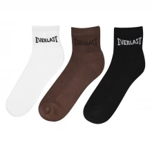 Everlast Quarter Socks 3 Pack Mens