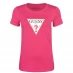 Женская футболка Guess Triangle Logo T-Shirt PINK SEDUCTION