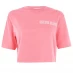 Женская футболка Calvin Klein Performance Cropped Short Sleeve T Shirt 607 Claret Red