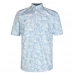 Мужская рубашка Pierre Cardin Short Sleeve Geometric Shirt Mens Blue AOP