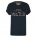 Женская футболка Jack Wills Forstal Boyfriend Logo T-Shirt Navy