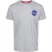 Мужская футболка с коротким рукавом Alpha Industries Space Shuttle T-Shirt Grey