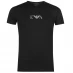 Мужская футболка с коротким рукавом Emporio Armani Underwear Chest Logo T-Shirt Black