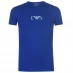 Мужская футболка с коротким рукавом Emporio Armani Underwear Chest Logo T-Shirt Blue