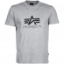 Мужская футболка с коротким рукавом Alpha Industries Logo T-Shirt Grey