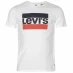 Мужская футболка с коротким рукавом Levis Logo T-Shirt White