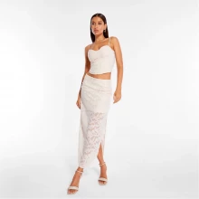 Мужская рубашка Missguided Co Ord Jacquard Floral Ruched Maxi Skirt