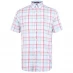 Мужская рубашка Gant Short Sleeve Oxford Check Shirt Aqua /Pink 452