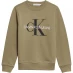 Детский свитер Calvin Klein Jeans Junior Boys Monogram Crew Neck Sweatshirt Olive M0G